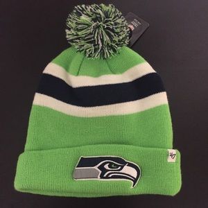 [NWT] Seattle Seahawks green/blue beanie one size